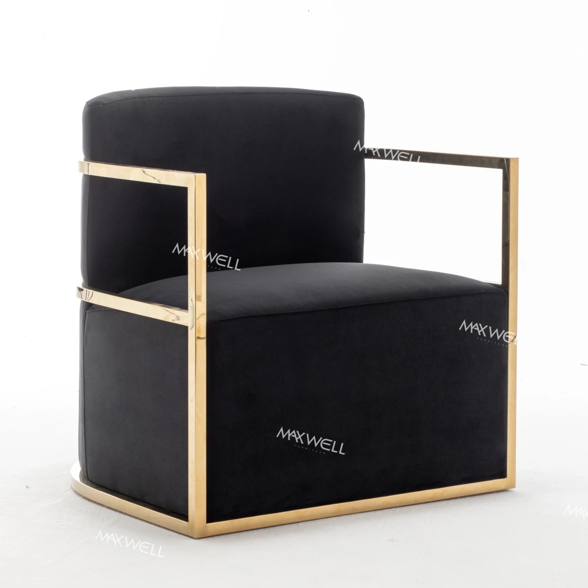 Black Velvet Metal Frame Wedding Sofa Black Velvet Metal Frame Wedding Sofa